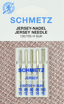 Иглы Schmetz джерси 130/705 H SUK (70x1, 80x2, 90x1, 100x1) 5 шт в Кудрово